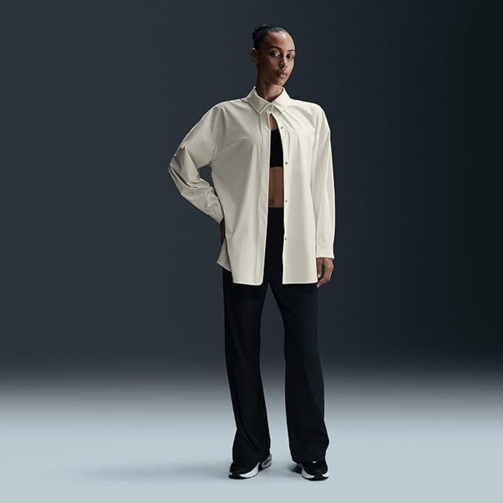 Nike 24.7 PerfectStretch Women's Large Dri-FIT Oversized Long-Sleeve Shirt NWT